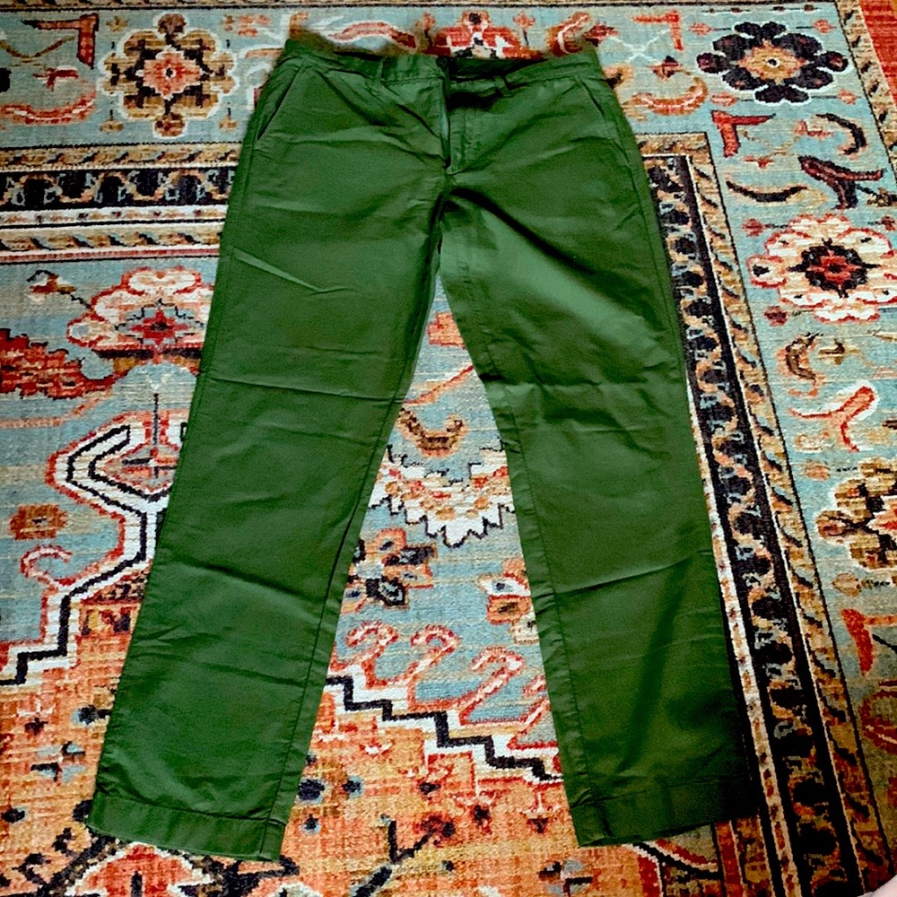 Army Green J Crew Dress Pants